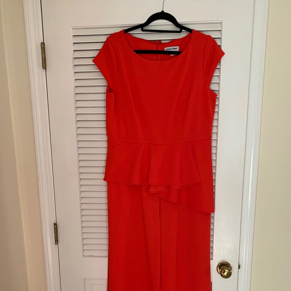 Shelby&Palmer red jumpsuit